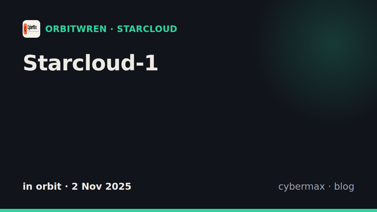 Starcloud Starcloud-1: status, hardware, launch (in orbit)