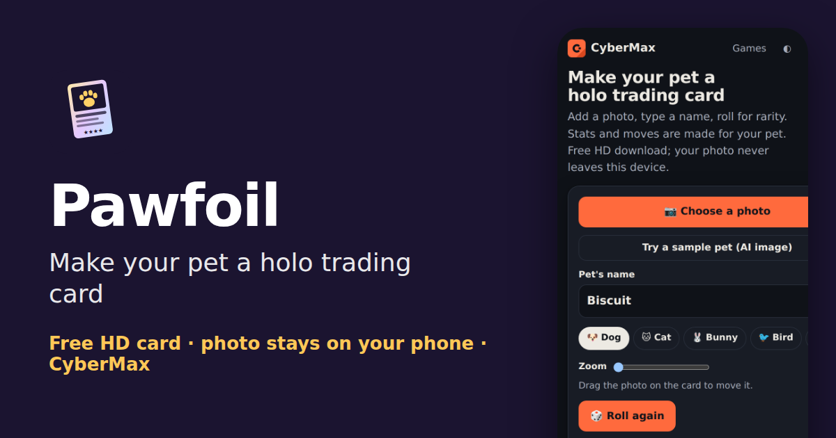 Pawfoil preview