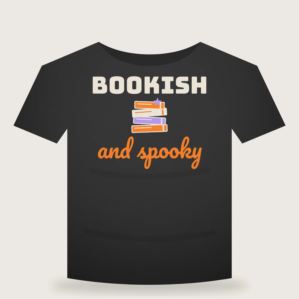 Bookish And Spooky T-shirt mockup