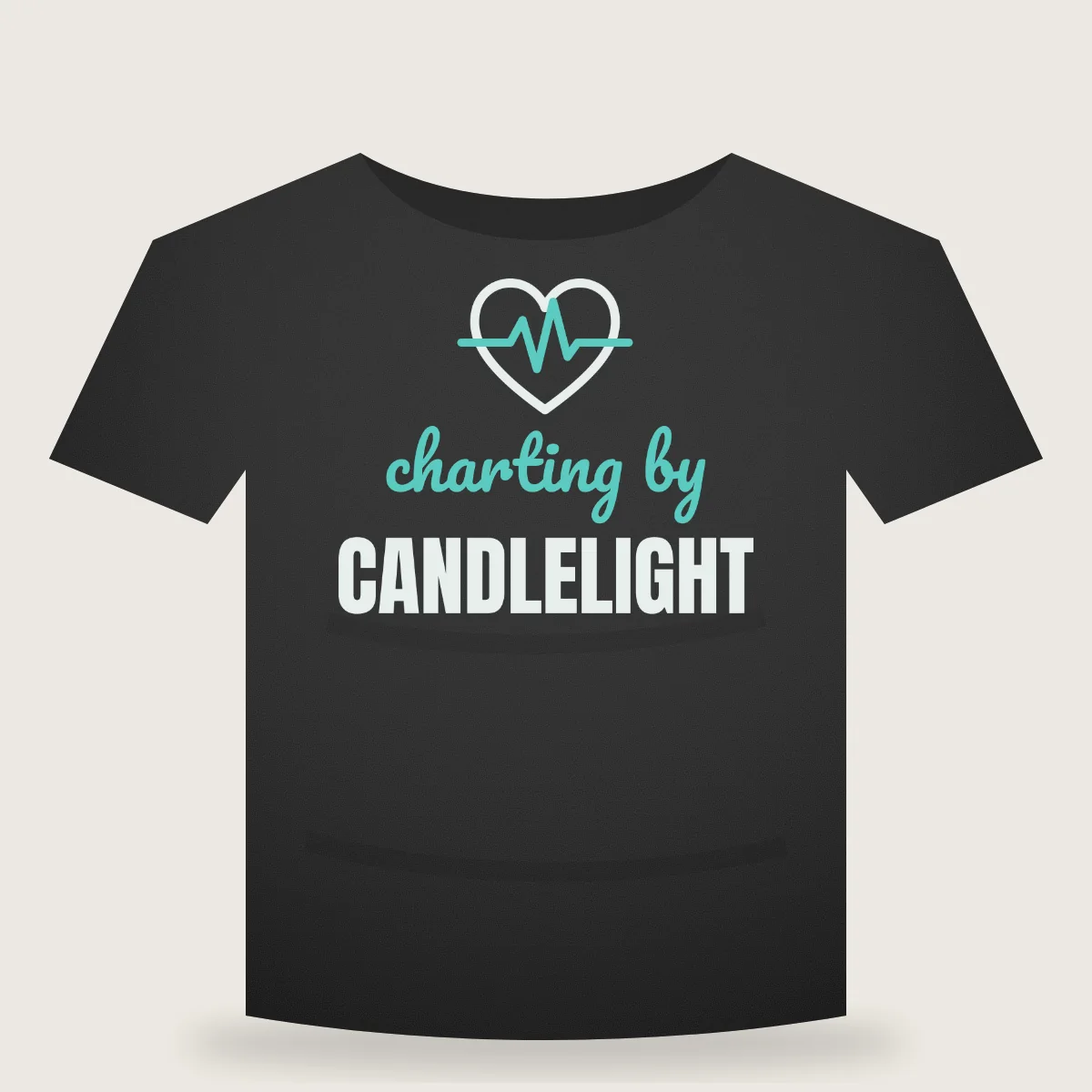 Charting By Candlelight Unisex T-shirt mockup