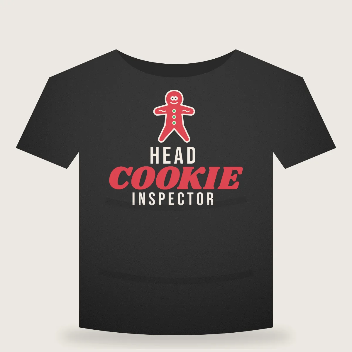 Head Cookie Inspector Unisex T-shirt mockup