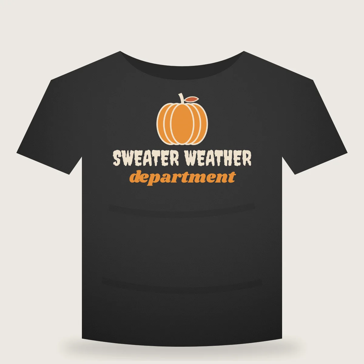 Sweater Weather Department T-shirt mockup