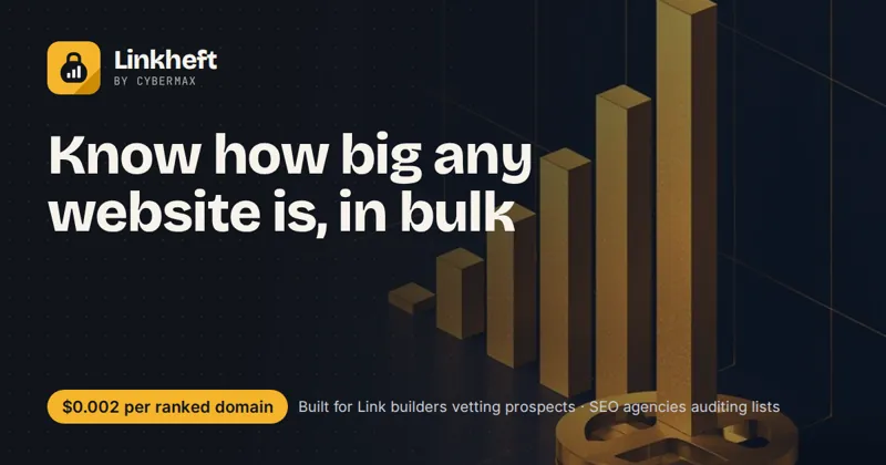 Linkheft: Know how big any website is, in bulk