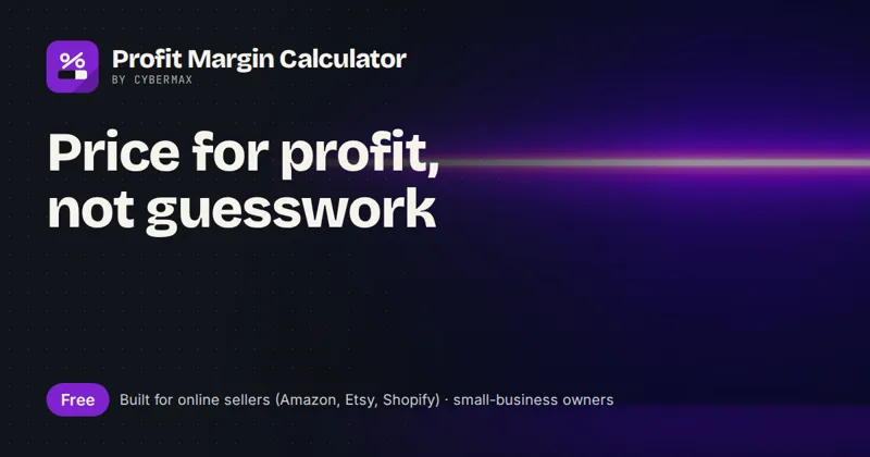 Profit Margin Calculator: Price for profit, not guesswork