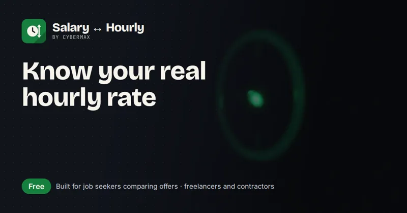 Salary ↔ Hourly Calculator: Know your real hourly rate