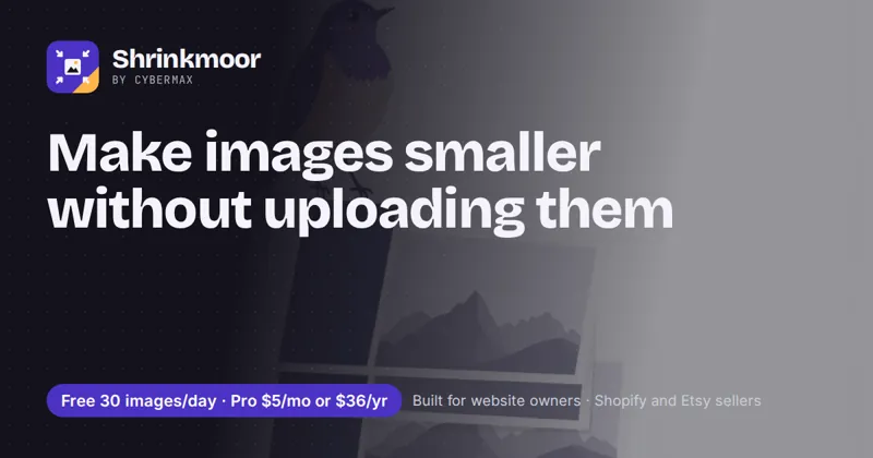 Shrinkmoor: Make images smaller without uploading them