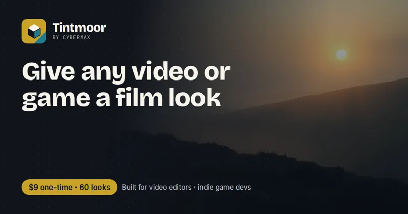 Tintmoor: Give any video or game a film look